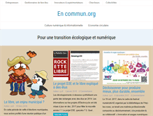 Tablet Screenshot of encommun.org